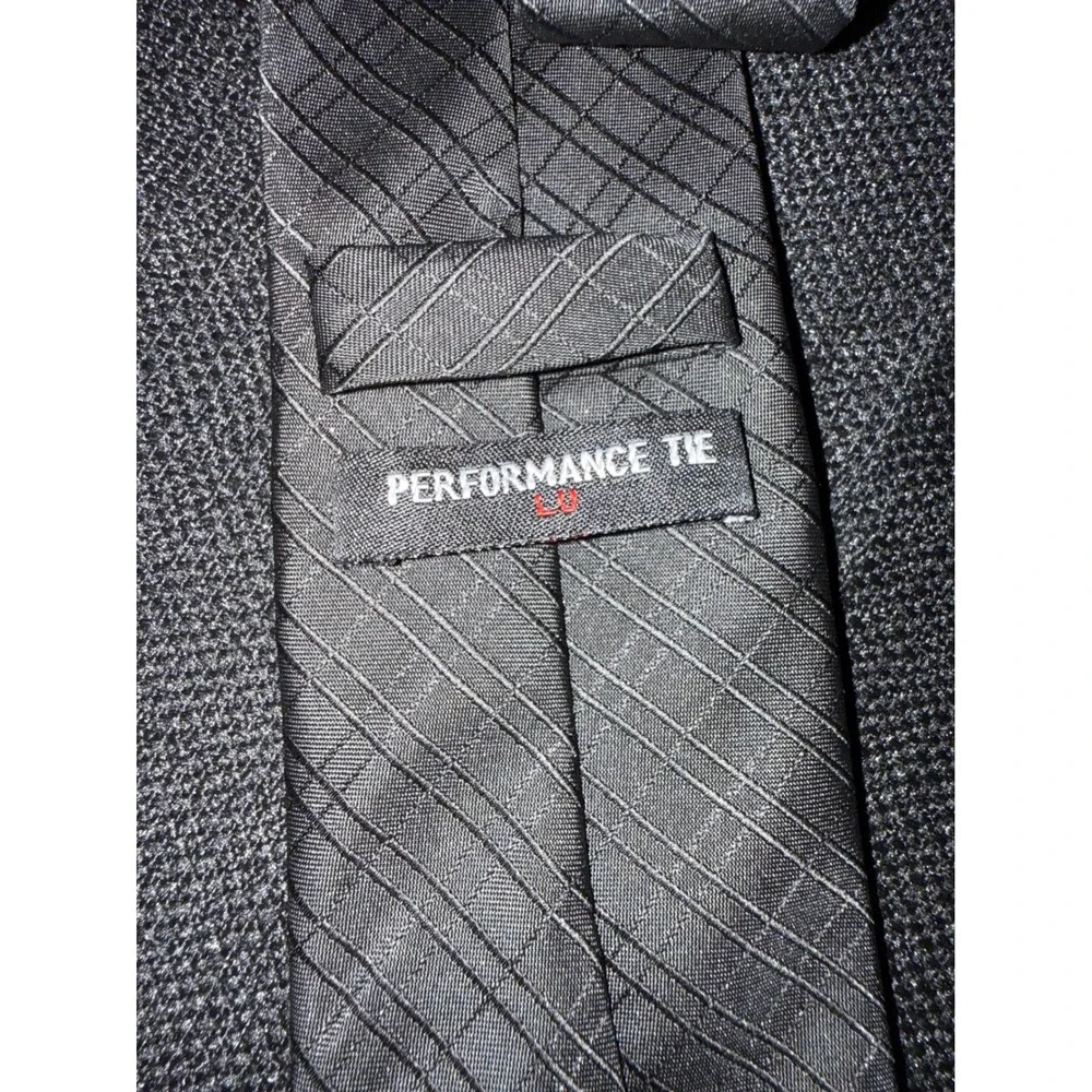 Performance Tie Mens Black Necktie Formal Business Accessory